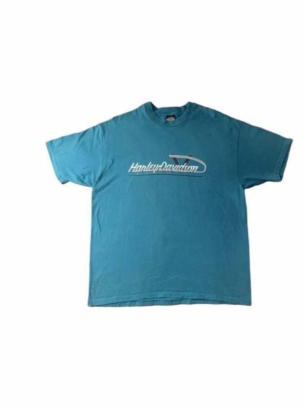 Harley-Davidson VintageT-Shirt Size XXL Teal Bryan Moore Oklahoma